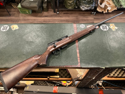 CZ 457 American .22 WMR Bolt-Action Rifle | Walnut Stock | MDT 20 MOA Rail | Original Box