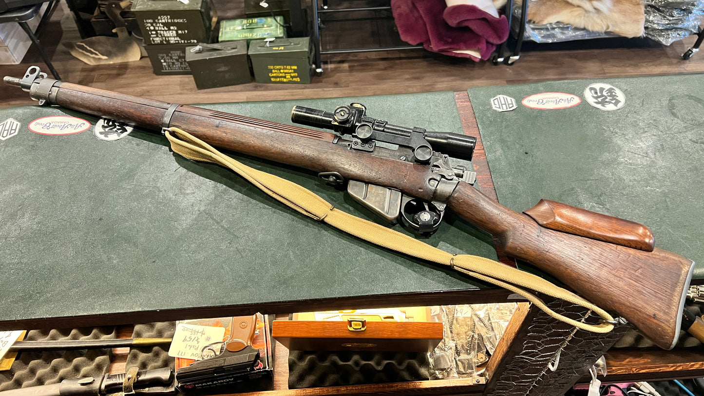 Lee-Enfield No.4 Mk I FTR Rifle with RFI Sniper Scope Set – No.32 Mk3 Pattern Optic & Mount