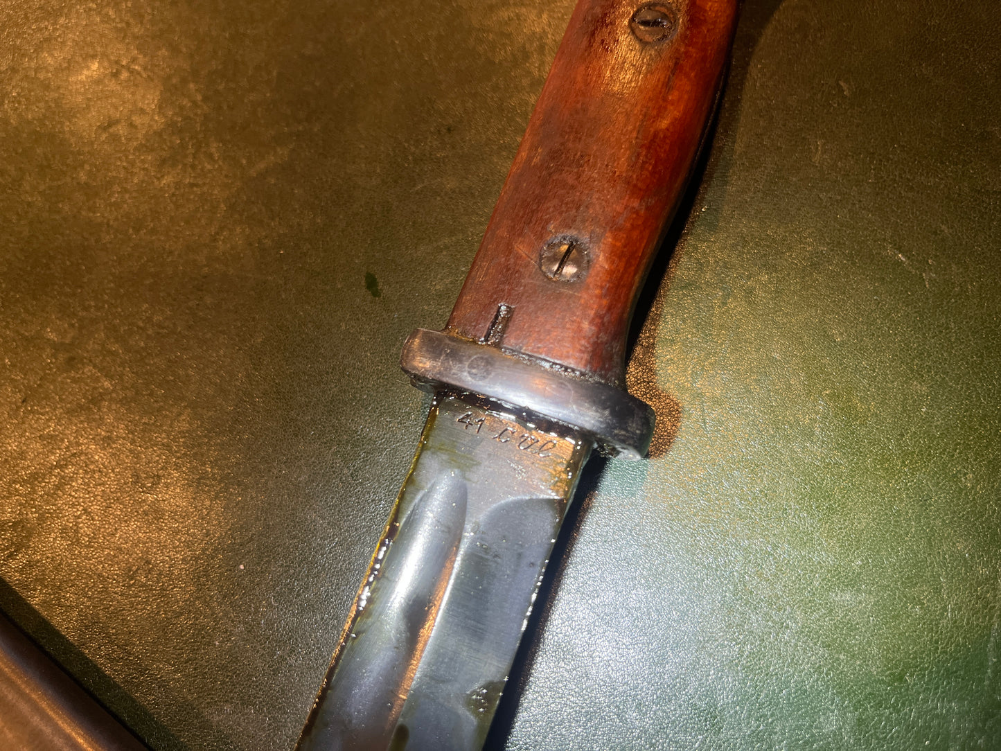 German Military Bayonet with Scabbard – Marked "41 S/238" – Mismatched Numbers