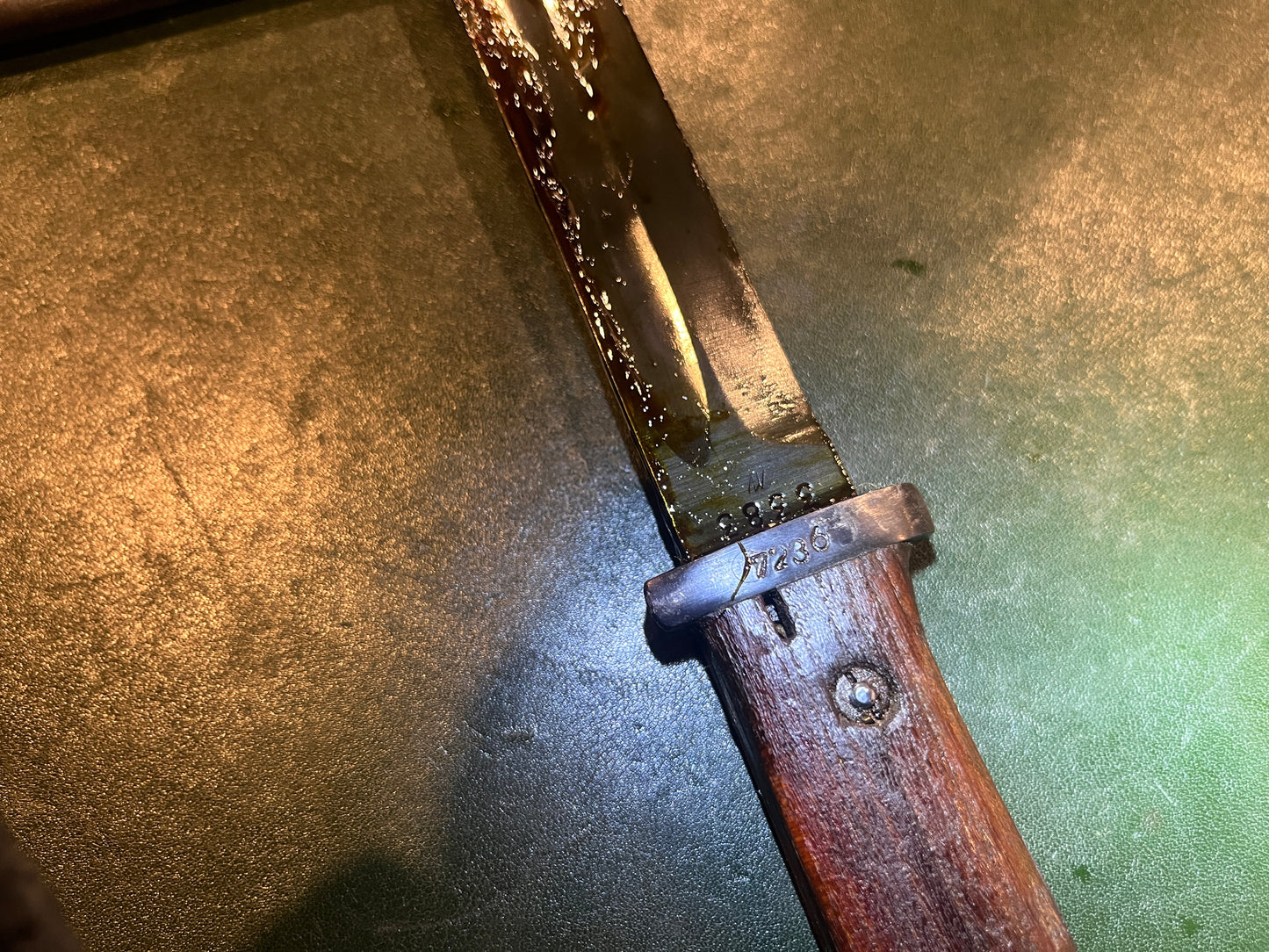German Military Bayonet with Scabbard – Marked "41 S/238" – Mismatched Numbers