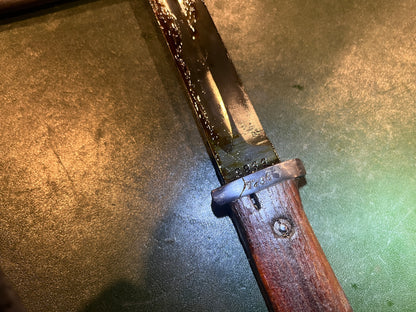 German Military Bayonet with Scabbard – Marked "41 S/238" – Mismatched Numbers