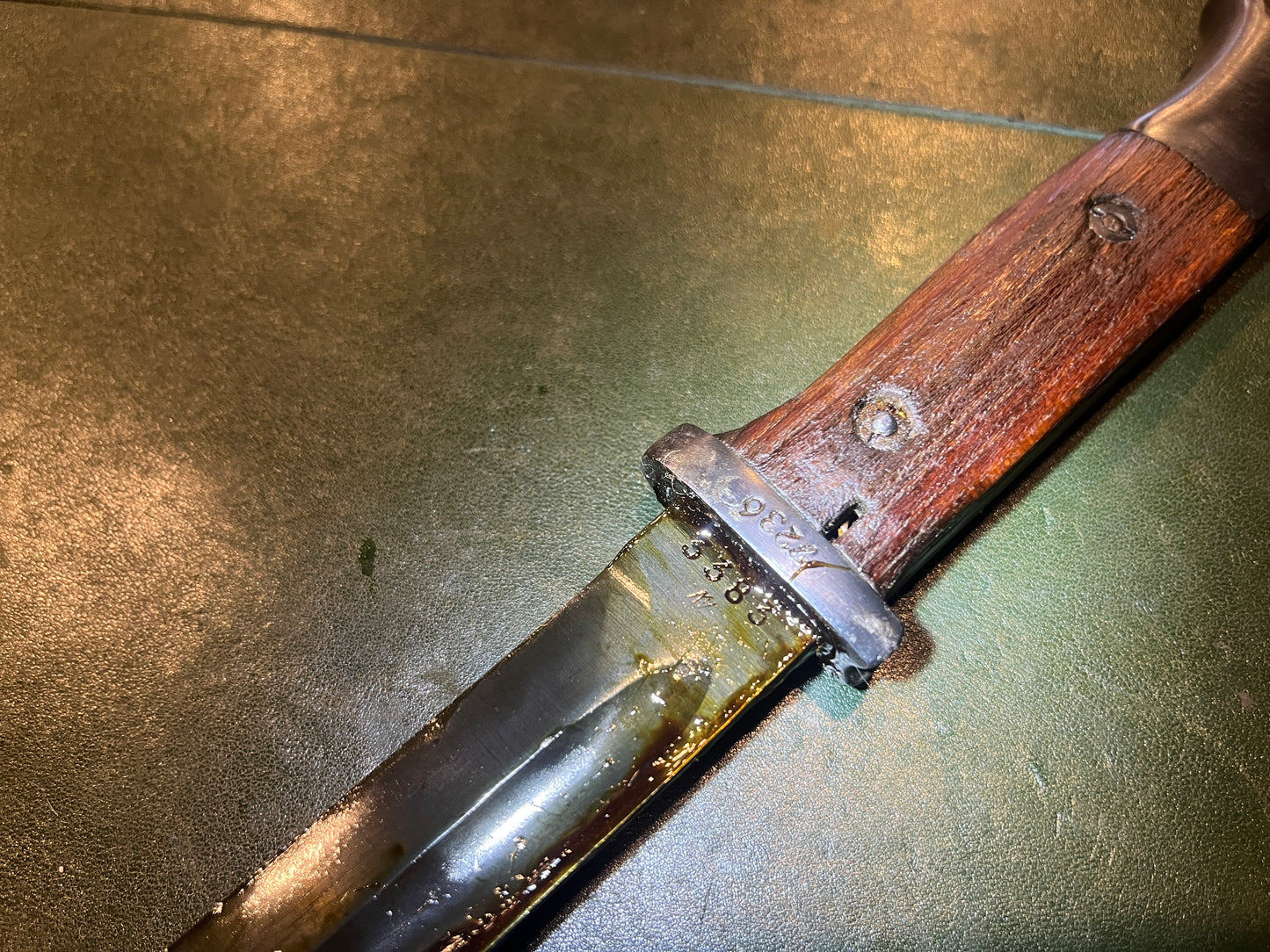German Military Bayonet with Scabbard – Marked "41 S/238" – Mismatched Numbers