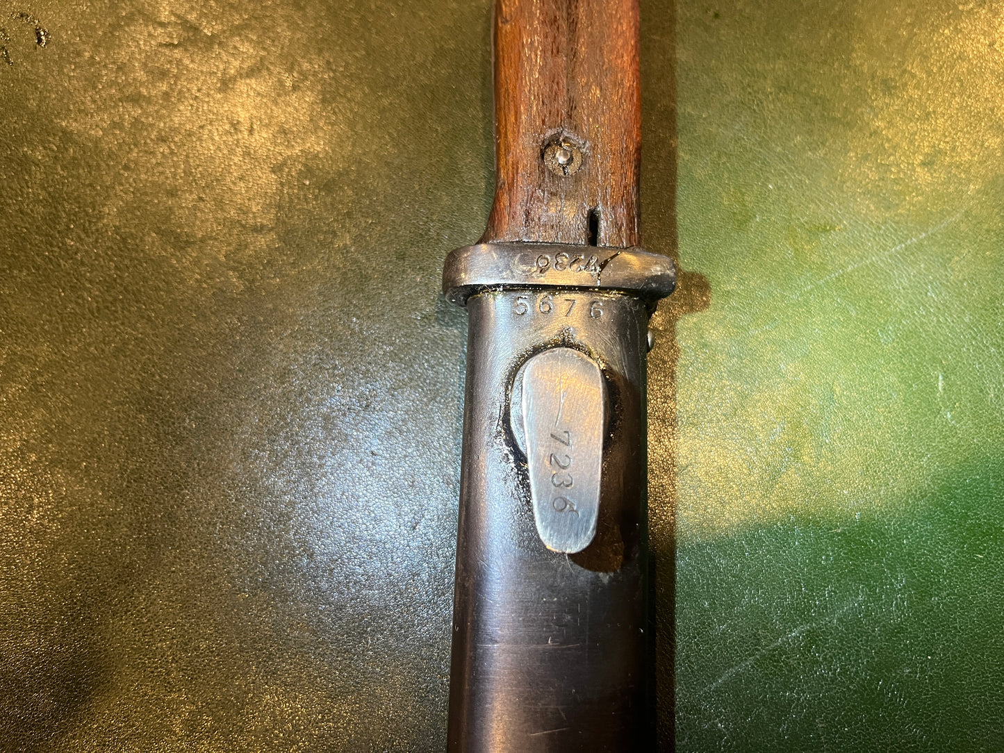 German Military Bayonet with Scabbard – Marked "41 S/238" – Mismatched Numbers