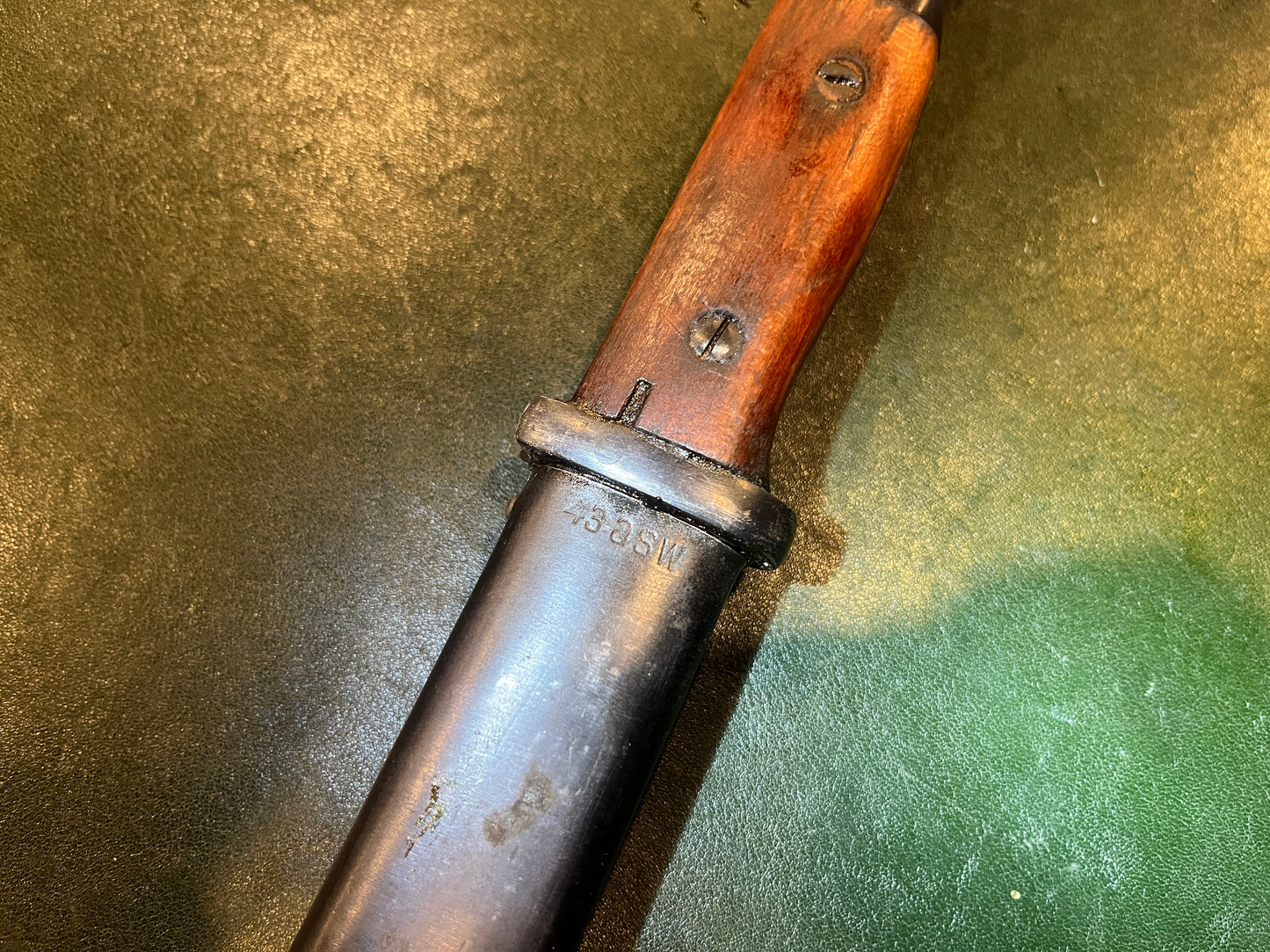 German Military Bayonet with Scabbard – Marked "41 S/238" – Mismatched Numbers