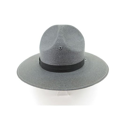 U.S. Stratton Blue-Grey Straw Campaign Hat with Box – Size 7 3/8