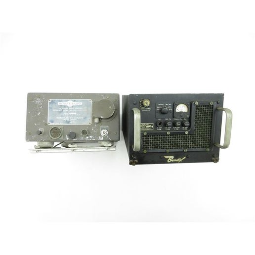 老式加拿大/美国军用飞机电气元件 – Bendix RDR-1B-1 发射器和 MN-26C 无线电罗盘（未经测试）
