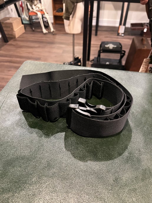 Ceinture de cartouches pour fusil de chasse tactique 12GA – Capacité de 27 cartouches, noir