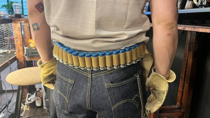 12GA Tactical Shotgun Shell Belt – 27-Round Capacity Tan