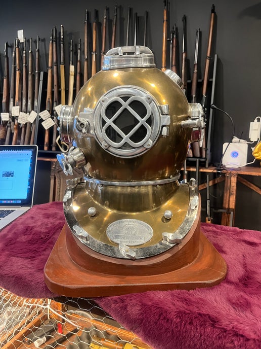 Chopra Nautical Diving Helmet – Vintage Maritime Display Piece